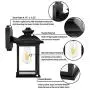 FUDESY Outdoor Light Fixtures Wall Mount,8W LED Plastic Porch Lights,Wall Light,Exterior Wall Sconce Lighting,Lamp,Waterproof Black Wall Lantern for Front Door,Garage,Bulb Included,FDS748EB