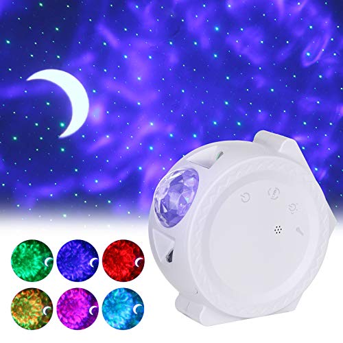 Laser Star Projector, 3 in 1 Touch Button Starry Sky Light Galaxy Projector w/LED Nebula Cloud for Game Room Decor, Bedroom Night Light, Mood Lighting Ambiance Star Projector Night Light-USB Charge
