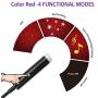 USB Star Light Sound Activated, 2Packs, Aevdor Auto Roof Romantic Star Lights, USB Night Light for Bedroom, Car, Party, Ceiling and More (1pcs Violet Blue and 1pcs Red)