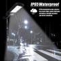 Solar Street Lights Outdoor 96LED Solar Parking Lights Remote Control Security Solar Motion Sensor Light with 3 Lighting Modes for Path Yard-2Pack