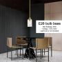 MELUCEE 1-Light Modern Pendant Light Brass Finish with Clear Glass Shade, Kitchen Island Lighting, Contemporary Light Fixtures Ceiling Hanging for Dining Room Hallway