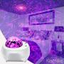 Star Light Show Projector, KisMee LED Nebula Projector with Red Galaxy Starry Projector Light Build-in Hi-Fi Stereo Music Speaker for Bedroom/Pary/Birthday Gifts/Home Theatre (White Color)