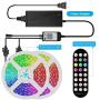 LuxLumin LED Strip Lights,65.6ft LED Light Strip with Remote, Music Sync WiFi APP Control Color Changing Light Strip, RGB LED Strip Lights for Bedroom,Work with Amazon Alexa Google Assistant