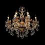 LITFAD Modern Luxurious K9 Crystal Chandelier Features Gleaming Curved Arms and Radiant Clear Hand-Cut Crystal Pendant Lighting 12 Lights Ceiling Lights for Dining Room Living Room Bedroom Hotel