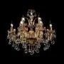 LITFAD Modern Luxurious K9 Crystal Chandelier Features Gleaming Curved Arms and Radiant Clear Hand-Cut Crystal Pendant Lighting 12 Lights Ceiling Lights for Dining Room Living Room Bedroom Hotel