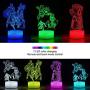 3 Pattern 16 Colors 3D Illusion Night Light Super Hero Lamps Birthday Xmas Festival Gifts for Boys Kids Room