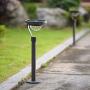 Twinkle Star 50 Lumens 42X Brighter Solar Path Lights Solar Garden Lights, Solar Landscape Lights Outdoor for Lawn Patio Yard Driveway, Matte Black, 4 Pack