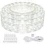 SHPODA 66ft/20m 720 LEDs Rope Lights,6000K Cool White,Plugin 110V,Waterproof Indoor Outdoor LED Rope String Lights for Garden Patio Wedding Party