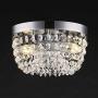 SOTTAE Elegant Mini Style 2 Lights Hallway Living Room Dining Room Kitchen Ceiling Light Fixtures Modern Crystal Chandelier, Crystal Ceiling Light(D9.8, H5.3)