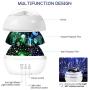 HOKEKI Night Light, Star Projector, Lights for Room, LED Light Projector for Bedroom , Bedside Lamp, 8 Lighting Modes, Adjustable Brightness, 360° Rotation, Suitable for Living Room, Party,Room
