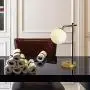 Loclgpm Brass Gold Globe Table Lamp, Mdoern Night Light with Adjustable White Globe Glass and Metal Base, Decorative Nightstand Desk Lamp for Living Room, Bedside, Bedroom, Office, Home Decor Loclgpm Brass Gold Globe Table Lamp, Mdoern Night Light with Adjustable White Globe Glass and Metal Base, Decorative Nightstand Desk Lamp for Living Room, Bedside, Bedroom, Office, Home Decor