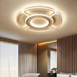 SUSUO LED Ceiling Light Blossom Design Ultrathin Acrylic Flush Mount Lighting Fixture for Living Room, Dining Room,Hallway,72W Cold White 6000K