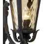 Casa Marseille Traditional Outdoor Wall Light Fixture Mediterranean Veranda Bronze Scroll 22'' Champagne Hammered Glass for Exterior House Porch Patio Deck - John Timberland
