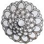 Tiffany Style Torchiere Standing Peacock Floor Lamp 72'' Tall Stained Glass Shade White Antique Vintage Light Bedroom Living Room Reading Antique Vintage Gift AM071FL11 Amora Lighting