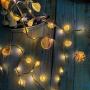 Natural Ocean Conch String Lights, TAMOYO Dedroom Decoration String Lights 8.5 FT 39 LEDs, Battery Operated Lights for Wedding, Birthday, Beach Themed Party, Bedroom, Summer Décor