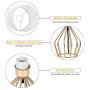 Table Lamps Set of 2 Bedside Lamps Modern Desk Lamp Gold Hollowed Out Metal Base with White Lampshade Night Light Pair for Bedroom Living Room