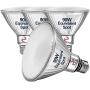 Explux 90W Equivalent Classic Full Glass LED PAR38 Spotlight Bulbs, 30° Spot Beam, 2700K 4-Pack, Dimmable, Outdoor Weatherproof, Soft White