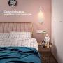 Bedside Reading Wall Light with USB Charging Port, LED Wall Mounted Lamp, Flexible Wall Sconce, Brushed Nickel Finished (3W Warm White)