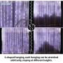 Upgrade White Curtain Fairy Lights 300LED with Rotating Clips & 15 Hooks, HXWEIYE 9.8x9.8Ft Led String Light, Timer & 8 Modes USB Plug-in DIY Decorative Light for Bedroom Indoor Outdoor Wedding Decor