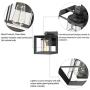 TENGXIN Outdoor Wall Sconce,Wall Lantern,Proch Light,Black Finished with Glass Shade ,UL Listed,Suitable for Garden & Patio Lights (2-Pack Clear Glass)
