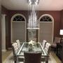 Moooni Modern Rectangular Raindrop Crystal Ceiling Lighting Fixture Pendant Chandelier LED Light for Dining Rooms Rectangle Chandeliers L40'' x W20'' x H36''