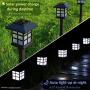 Meykers Solar Lights Outdoor Decorative for Garden Patio Landscape Path Pathway Yard Driveway at Night - Solar Powered Lanterns Stake LED Lighting Outside Decor Waterproof - 12 Pack Cold White