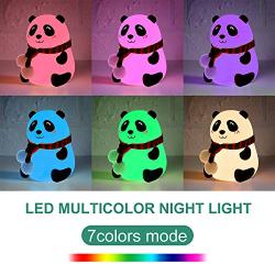 Cute Silicone Night Light, Christmas Gifts for Kids Toddler Baby, LED Baby Nursery Lamp for Kids Bedroom, Multicolor Changing, Touch Control (Eyelash)