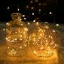 200 Led Fairy Lights 66Feet Starry String Lights Waterproof Firefly Lights Warm White on Copper Wire UL Adaptor Included, for Indoor Outdoor Christmas Decorative Patio Wedding Garden