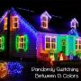 JMEXSUSS 12 Color Changing String Lights with Remote,75ft 192 LED Christmas Lights Outdoor Waterproof, 33 Modes Multicolor Twinkle Fairy Lights Plug in for Indoor Tree Xmas Pary Bedroom Wedding