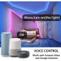 LED Strip Lights Kit 50ft(15M), Waterpoof Smart WiFi Wireless Phone Controlled Light Strip Kit 5050 RGB Works with Google Assistant and Alexa,for TV,Bedroom,Party and Home Decoration