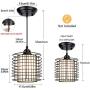 DLLT Metal Pendant Lighting Fixtures, Rustic Farmhouse Ceiling Hanging Light, 59 Inch Adjustable Black Iron Industrial Pendant Light for Kitchen Island, Dining Room, Hallway, Loft, Foyer, Bar, E26