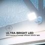 Home Zone Security Motion Sensor Light - Outdoor Weatherproof Wide Coverage LED Security Flood Light