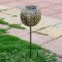 Ulmisfee Garden Solar Lights Pathway Outdoor Solar Stakes Lights, Waterproof Decorative Metal Olive Lights for Yard, Lawn, Patio, Courtyard (Garden Solar Lights C)