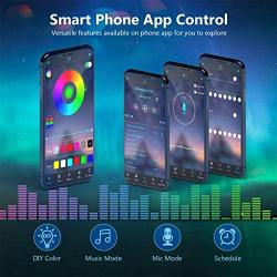 LED Strip Lights 20FT, TASMOR Bluetooth Lights Strip Music Sync App Controlled Color Changing Rope Lights with Remote 5050 RGB LED Lights for Bedroom Room Decoration