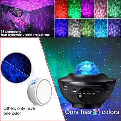 Star Projector, LED Night Light Projector with Bluetooth Speaker, Sky Night Light with Remote Control Star Light Projector for Bedroom/Game Rooms/Home Theatre/Night Light Ambiance