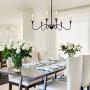 bgLight 6-Light Gold & Black Chandeliers, Farmhouse Candle Chandelier Rustic Island Light Large Ceiling Hanging Pendant Lighting for Dining Room, Kitchen Island, Living Room, Bedroom