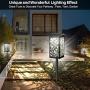 Upgraded Solar Pathway Lights ，Solar Powered LED Garden Outdoor Lawn Lights IP65 Waterproof Solar Garden Lights for Back Yard,Walkway,Driveway,Garden (Cool White 4 Pack)