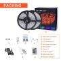 AZIMOM LED Strip Lights, WiFi Smart Waterproof Color Changing LED Strips, Works with Alexa/Google/ISO, 32.8ft SMD 5050 LED Rope Light, App &Remote Controlled, Tape Light for Bedroom, Home and Kitchen