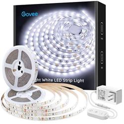 Govee White Led Strip Lights, 6500K Dimmable Light Strip for Room, Cabinet, Closet, 32.8 Feet