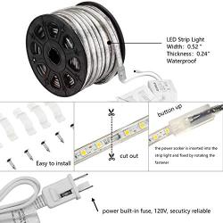 Ainfox 150FT LED Rope Lights, Waterproof 16 Colors Changing RGB Rope Light with Remote Controller for Outdoor & Indoor Use - SMD5050 Flexible Dimmable Decorative Lighting Multi Modes UL&ETL (150FT)