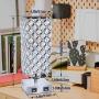 MBL Square Modern Silver Crystal Table Desk Lamp with 2 USB Charging Port | Touch Control Dimming Light for Bedrooms Nightstand Small Bed Side Night Lampara Mesa Noche end Stand Mini Kids led Lamps