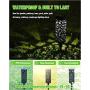 MOON-DE-AGE Garden Solar Lights, Outdoor Solar Powered Sidewalk Lights, Solar Pathway Lights for Lawn Decor Yard Patio Decorations - 4000K White Light Auto ON/Off IP65 Waterproof