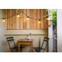 Brightech Ambience Pro Teardrop String Lights - Weatherproof LED Outdoor String Lights - Hanging Dimmable 1W LED Bulbs with Unique Teardrop Bulbs - 26 Ft Commercial Grade Patio Backyard Gazebo