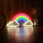 Neon Rainbow Light, Festival LED Wall Decor Light Art Neon Light Sign for Home Decoration,Bedroom, Lounge, Office, Wedding, Christmas, Valentine’s Day Party Powered by USB