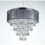 Saint Mossi Chrome Modern K9 Crystal Chandelier Lighting LED Ceiling Light Fixture Pendant Lamp for Dining Room Bathroom Bedroom Livingroom 7G9 Bulbs Required H19'' W22''