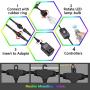 Yuusei Outdoor String Lights, 100Ft Waterproof Colored Changing Patio Lights Dimmable LED Hanging RGB String Light with 30+2 S14 Shatterproof Edison Bulbs, Remote Control, for Garden, Cafe, Balcony