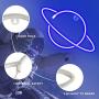 Ifreelife Planet Neon Signs LED Night Light Blue Neon Lights USB Charging/Battery Operated Neon Wall Lights for Home Room Bedroom Party Wedding Birthday Decor Ifreelife Planet Neon Signs LED Night Light Blue Neon Lights USB Charging/Battery Operated Neon Wall Lights for Home Room Bedroom Party Wedding Birthday Decor