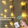 Globe String Lights Battery Operated Fairy Lights 33ft 100 LED Crystal Ball String Lights 8 Modes Remote Waterproof Decoration Lights Indoor Hanging Lights for Bedroom Xmas Wedding Party Garden,Warm