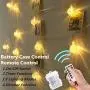 Globe String Lights Battery Operated Fairy Lights 33ft 100 LED Crystal Ball String Lights 8 Modes Remote Waterproof Decoration Lights Indoor Hanging Lights for Bedroom Xmas Wedding Party Garden,Warm