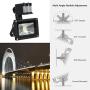 FAISHILAN Motion Sensor Flood Light 10W LED IP65 Waterproof Security Lights 6000K, 800 Lumen, US 3-Plug Outdoor Wall Light